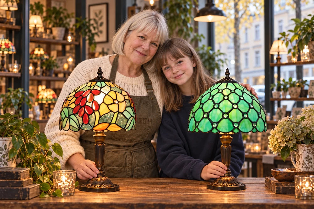 Maria ja hänen tyttärensä Aino esittelevät mallistoa
